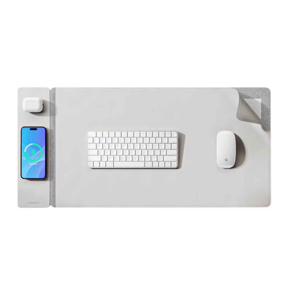 $130 Journey Alti Wireless Charging Desk Mat -Taupe for $45